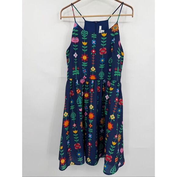 Disney Dresses & Skirts - Disney Parks Blue It's a Small World Dapper Day Goodbye Halter Dress Size Medium